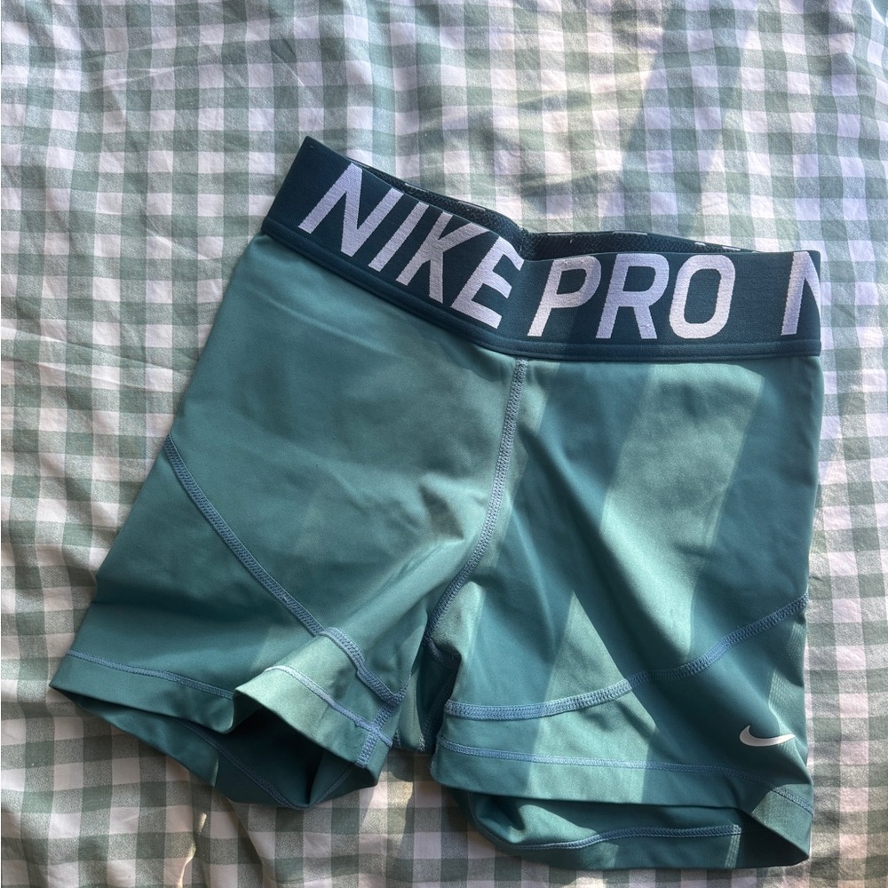Nike Pro Turquoise Spandex Shorts